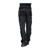 Terratrend - Pantalon à ceinture professionnel taille 52 gris foncé/noir 65 % pes / 35 % coton