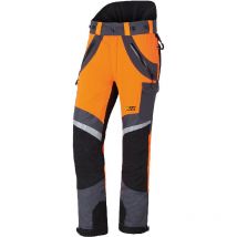 Pantalon anti-coupures X-treme Air orange/gris, coupe sport, taille 29 courte