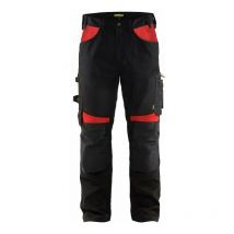 Handwerkerhose BLAKLADER Ohne Flatterbandtaschen T.48 - SCHWARZ/ROT - 155618609956-48