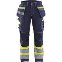 Pantalon de travail haute visibilité stretch 1794 - Marine/Jaune fluo xs - FR(38) - SE(C44) - Longues