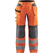 Pantalon de travail haute visibilité stretch artisan 1552 - Orange fluo/Gris anthracite 3XL - FR(54) - SE(C60) - Standards