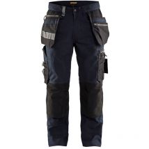 Pantalon de travail stretch artisan 1590 - Marine foncé/Noir xl - FR(48) - SE(C54) - Longues