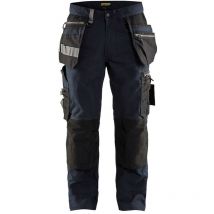 Pantalon de travail artisan +stretch Blaklader 1590 - Bleu foncé - 38 - Jambes standards
