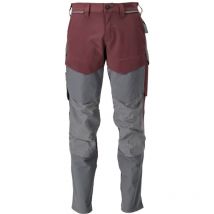 Pantalones con bolsillos para rodilleras Mascot Ultimate - Borgoña - Talla 46 - Entrepierna 82 - 22379-311-2289-82C52