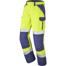 Pantalon bayo jaune fluo/bleu marine s - FR(40-42)