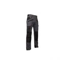 Pantalon de travail multipoches à genouillères Gris/Noir - 1261 ARGILE - LMA - taille 48