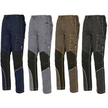 Issaline 8830B-078 Pantalon de travail extrêmement extensible gris clair l