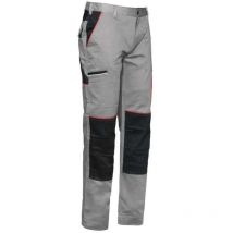 Industrial Starter - Issaline 9030B-080 Pantalón de trabajo Stretch Boom Gris m