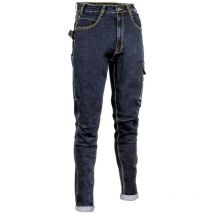 Pantalon Cabries Bleu Jean Cofra Denim Taille 38