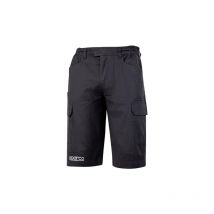 Short cargo de travail multipoches gris Sparco taille m en coton stretch inte'rieur contraste' et cote's e'lastique's pour homme Grigio m
