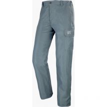 CEPOVETT Latzhose grau 3XL – Gürtel mit Knopfverschluss – Elastische Seiten – 2 Taschen – Reißverschluss mit Druckknöpfen – 1 Oberschenkeltasche – 1 