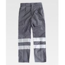 Pantalón De Pana Con Cintas Reflectantes Con Forro Polar Interior Workteam Combi B1417