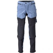 Pantalón con bolsillos para rodilleras Mascot Ultimate - Ligero y repelente al agua - 22279-605-Azul oscuro / negro-40