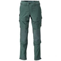 Pantalones con bolsillos para rodilleras Mascot Ultimate - Ligeros y repelentes al agua - 22279-605-Forest Green-43