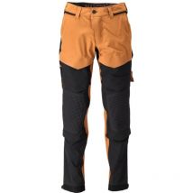 Mascot - Pantalones con bolsillos para rodilleras Ultimate - Ligeros y repelentes al agua - 22279-605-Marrón / Antracita-52
