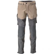 Pantalones con bolsillos para rodilleras Mascot Ultimate - Ligeros y repelentes al agua - 22279-605-Taupe/Black-36