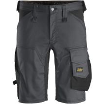 Snickers Workwear - 61435804044-pantalones cortos elásticos allroundwork gris acero-negro talla 44