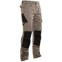 Jobman Pantalon De Manutention 2321, Kaki/noir, Taille 25 Trapue