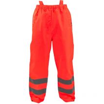 Pantalon de pluie imperméable haute visibilité Surpantalon intemperies Taille - l