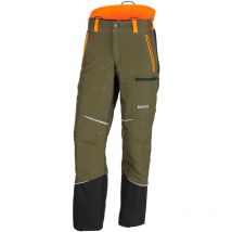 Pantalon de protection anti-coupures KOX Mistral 3.0 vert/orange