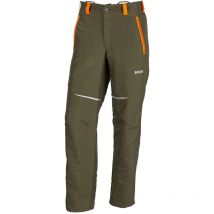 Pantalon de protection anti-coupures KOX Vento 3.0 vert/orange, taille eu 52 / fr 46