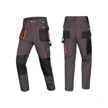 Pantalon de protection anti-coupures ,Pantalon de travail bicolore multipoches zéro métal ,Pantalon résistant à l'usure pour homme avec poches