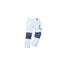 Pantalón de trabajo Campo, Talla 56, blanco/gris