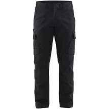 Pantalón De Trabajo Antirayaduras Elástico 1466 - Negro M - Es(50) - Fr(44) - Corto