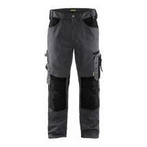 Pantalon artisan Blaklader Sans poches flottantes T.40 - gris moyen/noir - 155618609699-40
