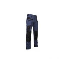 Pantalon de travail multipoches à genouillères Bleu foncé/Noir - 1559 briquet LMA taille 40