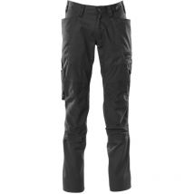 Pantalón de trabajo Mascot Accelerate con bolsillos para rodilleras - 18579-442-Negro-82-45
