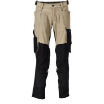 Pantalones de trabajo Mascot Advanced con bolsillos para rodilleras - 23179-311-Sable-76-40