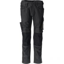 Pantalones de trabajo Mascot Unique con bolsillos para rodilleras - 21979-459-Negro-48-76