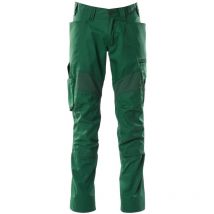Mascot - Pantalón de trabajo Accelerate con bolsillos para rodilleras - 18579-442-Verde botella-82-46