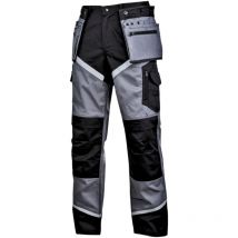 Pantalon De Travail Avec Refl. Rayures, Noir-gris, 'l', Ce, Lahti