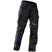 Kubler – Pantalon de jardinage noir/bleu – 65% polyester, 35% coton – Taille 110 – Renforts CORDURA