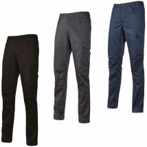 U-power - Pantalon de travail stretch d'hiver bravo top winter - Noir 2XL - fr (48/50) - eu (54/56)