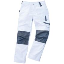 Excess Professional Workwear - Pantalon De Travail Champ, Taille 56, Blanc/gris