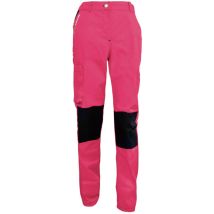 Fashion Securite - Pantalon De Travail Femme Rose Et Noir - Fashion Sécurité - Résistant, Confortable Et Tendance - Bricolage Et Jardinage - 42