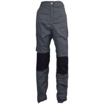 Pantalon de Travail Femme Gris et Citron - Fashion Sécurité - Résistant, Confortable et Tendance - Bricolage et Jardinage - 42