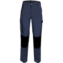 Pantalon de Travail Femme Bleu Marine - Fashion Sécurité - Résistant, Confortable et Tendance - Bricolage et Jardinage - 44