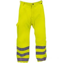 Pantalon de travail haute visibilité anti pluie bande réfléchissante Taille - s Jaune
