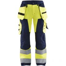 Arbeitshose Mit Hoher Sichtbarkeit Für Damen 7156 - Neon Gelb / Marine 2xl - Fr(50) - Se(c48) - Normen