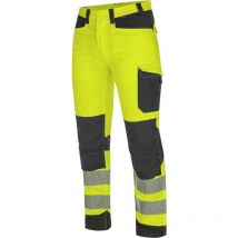 Pantalon de travail haute-visibilité fluo jaune/anthracite Würth Modyf 52