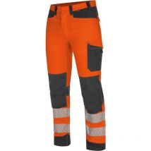 Pantalon de travail haute-visibilité fluo orange/anthracite Würth Modyf 44
