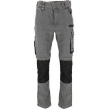 Pantalon De Travail Jeans, Gris, Stretch, Renforts, 'l', Ce,lahti