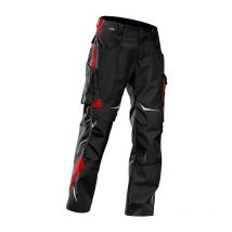 Pantalon de travail noir/rouge, Gr.27