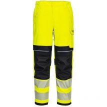 Portwest - Pantalon de travail pour femmes PW3 fr Hi-Vis - 36 - Jaune/Noir