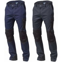 Pantaloni da lavoro Siggi Sydney 20PA1165 multitasche-Grigio-XS - Gris -