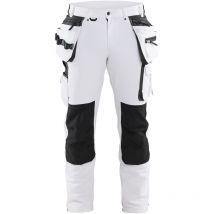 Arbeitsstretchhose Für Maler 4d 1079 – Weiß/dunkelgrau 3xl – Fr(56) – Se(c62) – Kurz